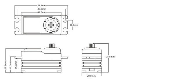 Power HD GTS-2 HV 23kg Brushless Servo