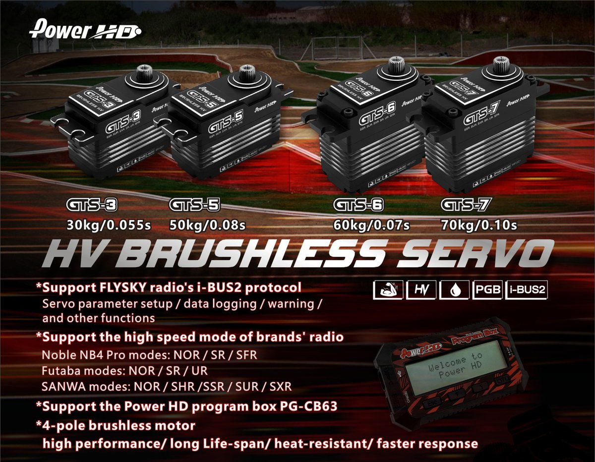 Power HD GTS-6 HV 60kg Brushless Servo