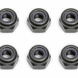 Locknuts, M3, black steel