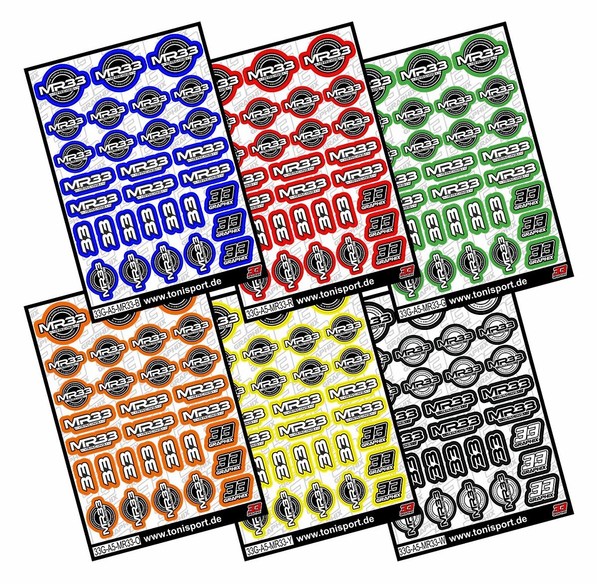 MR33 Sticker Sheet by 33Graphix DIN A5