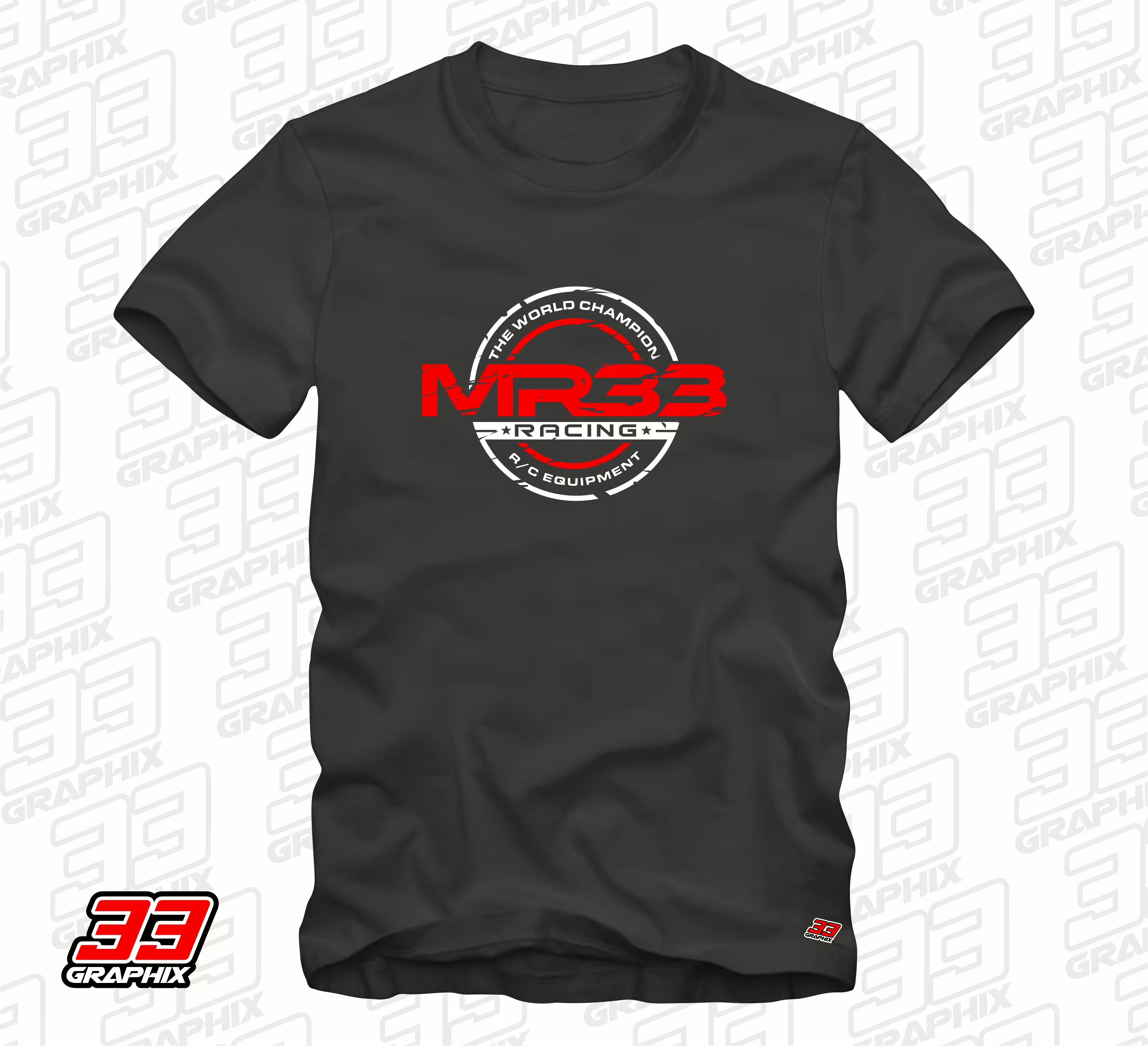 MR33 Team T-Shirt by 33Graphix - Black