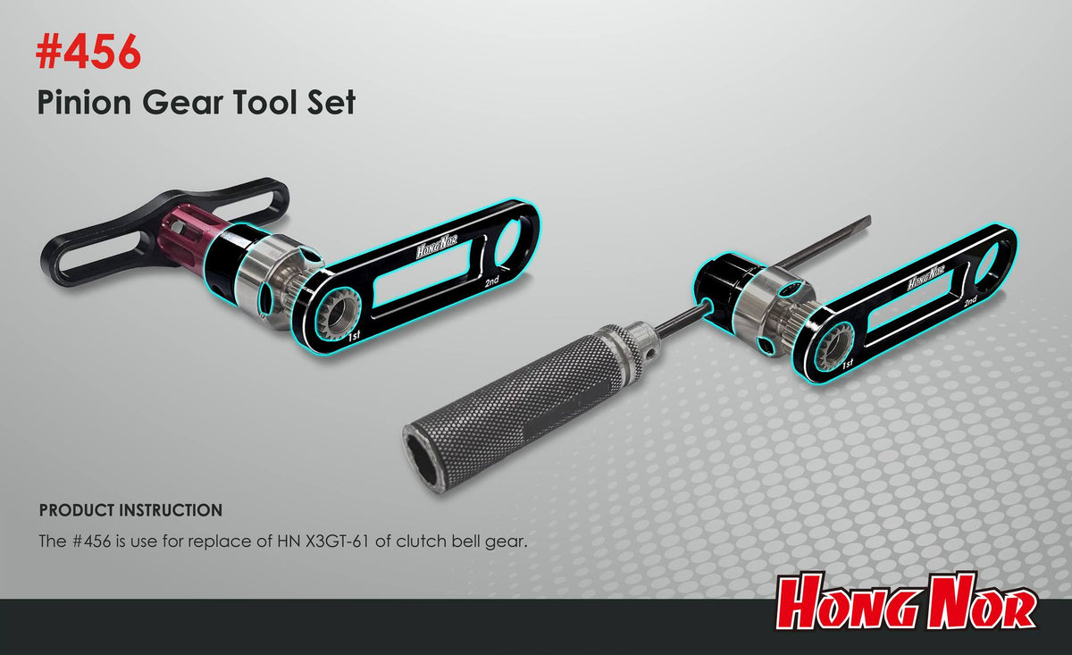 pinion gear tool HONG NOR Pinion Gear Tool Set (#456) – Speedy RC