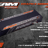 Team EAM 6000mah 140C ULCG Graph-X Formula 2S Lipo Battery