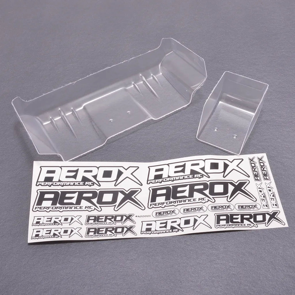 AEROX 1/10 Wide Rear Wing - 1mm Clear (2 part)