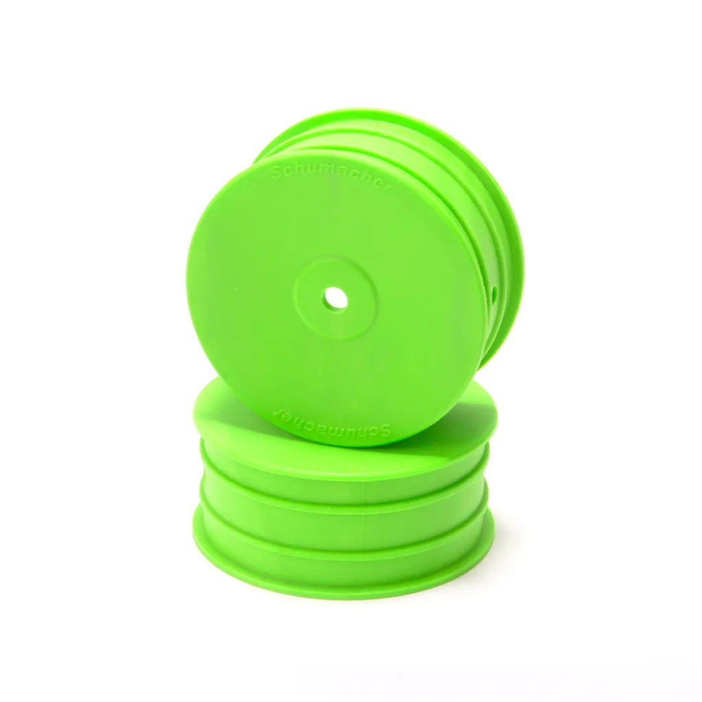 Wheel; Hex Front - Green - 4WD - pr