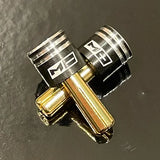 MACH-1 RACING // HEAT SINK W/ 5MM BULLETS (2 x black plugs)