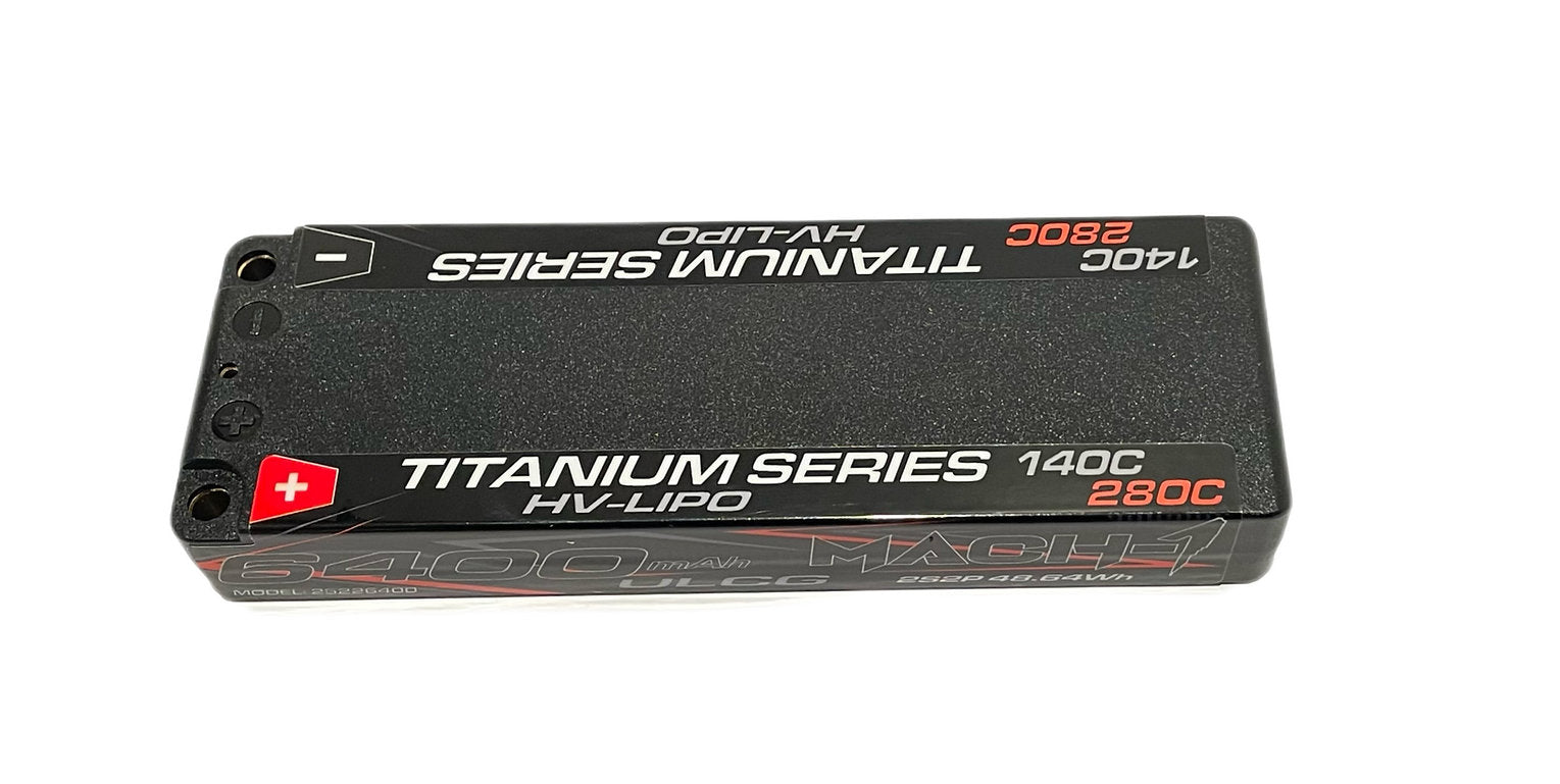 MACH-1 Titanium Series 2S 6400mAh ULCG HV LiPo Battery