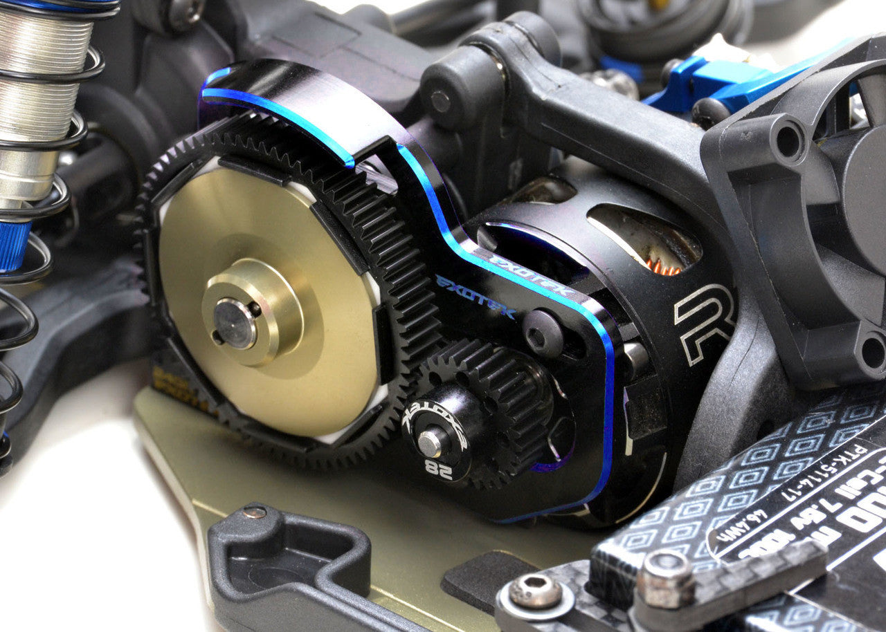 B6.3 B6.4 Laydown/back Motor Plate, 2 Color Annodised