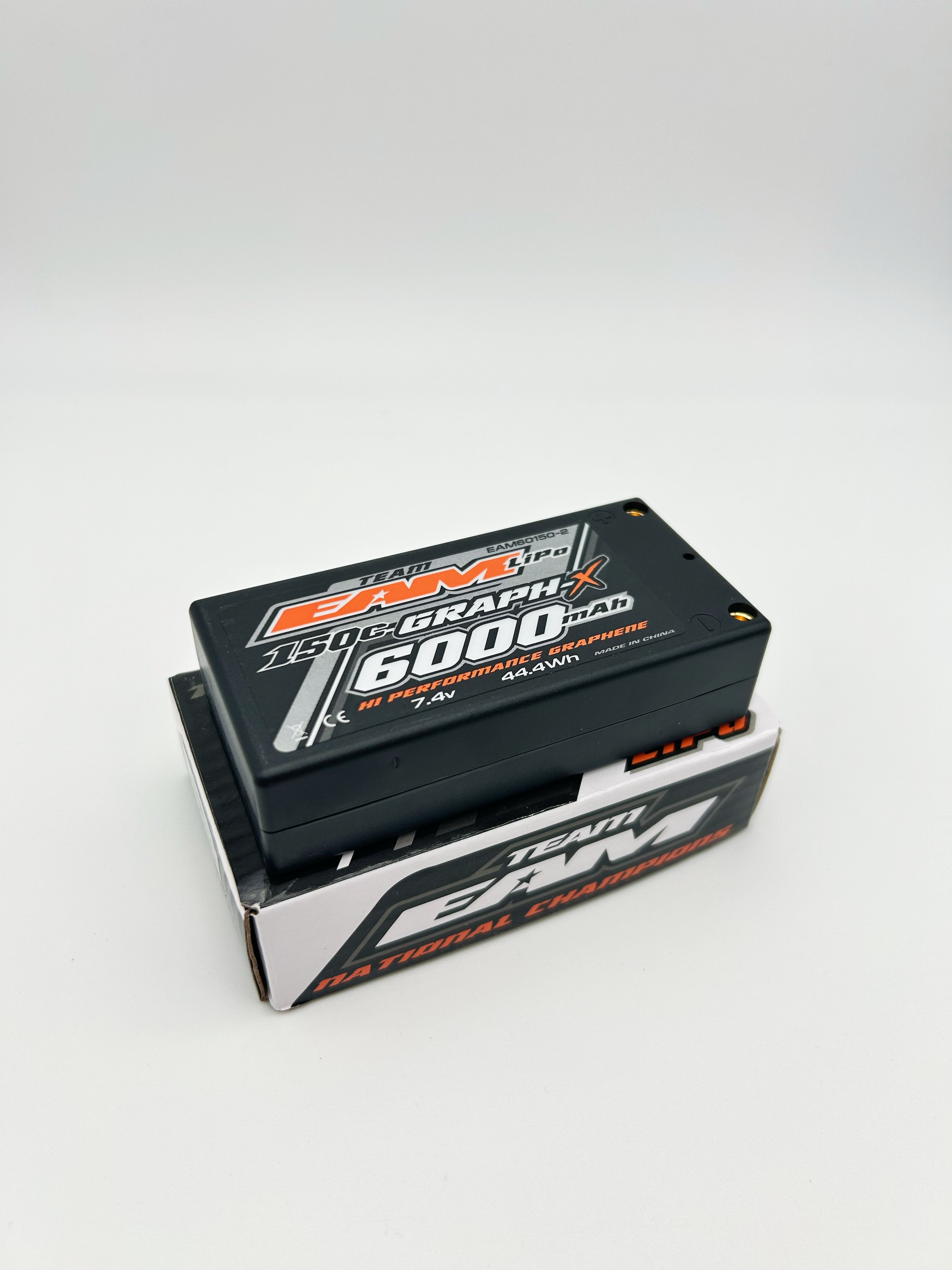 Team EAM 6000mah 150c Shorty Lipo High Mah Pack. 2S Battery