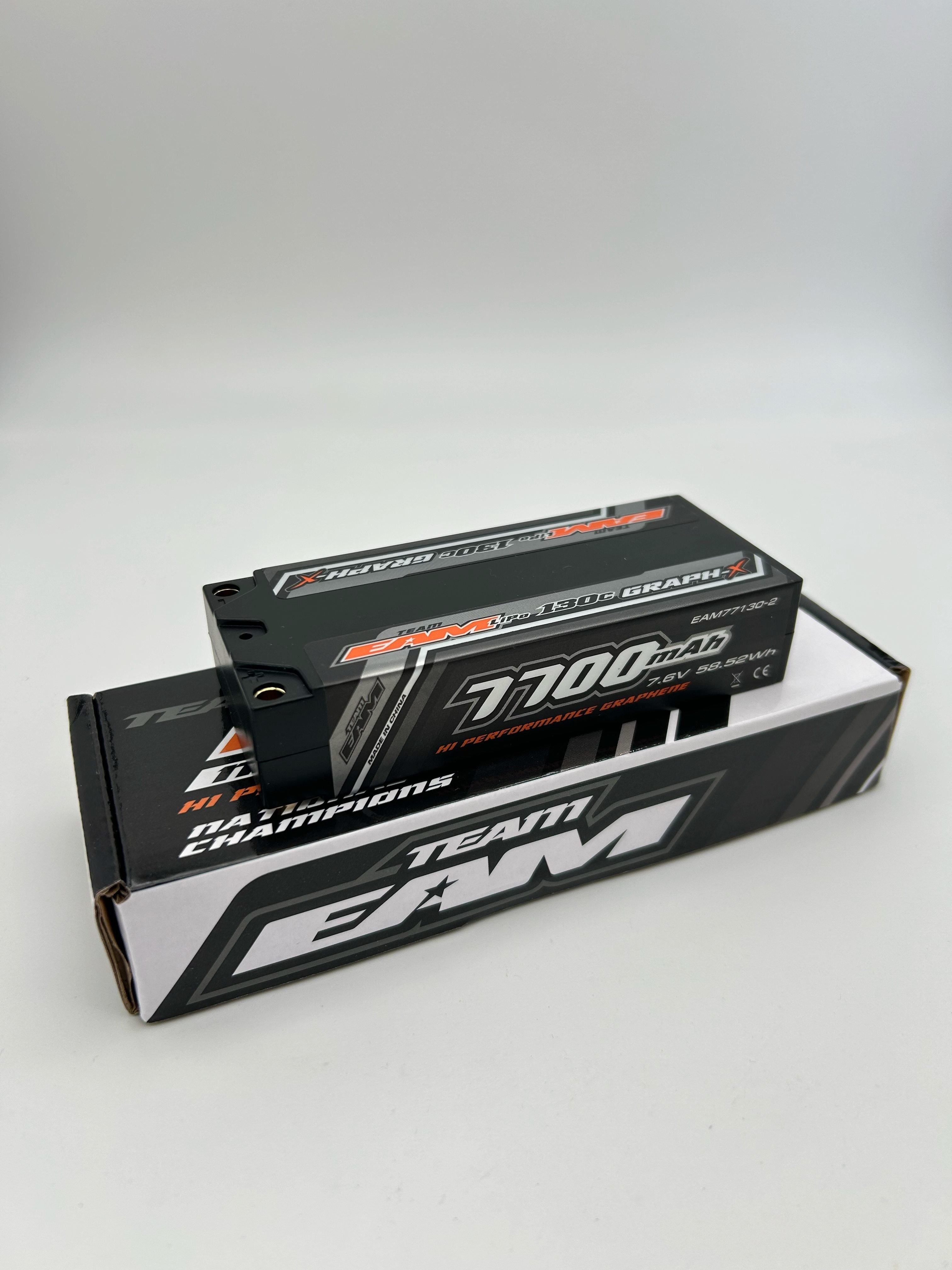 Team EAM 7700mah Mid-Shorty (Stubby) 2S Lipo 7.6v HV.