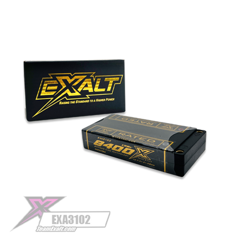 Exalt X-Rated 1S 135C Hardcase LiPo Battery (3.7V/8400mAh)