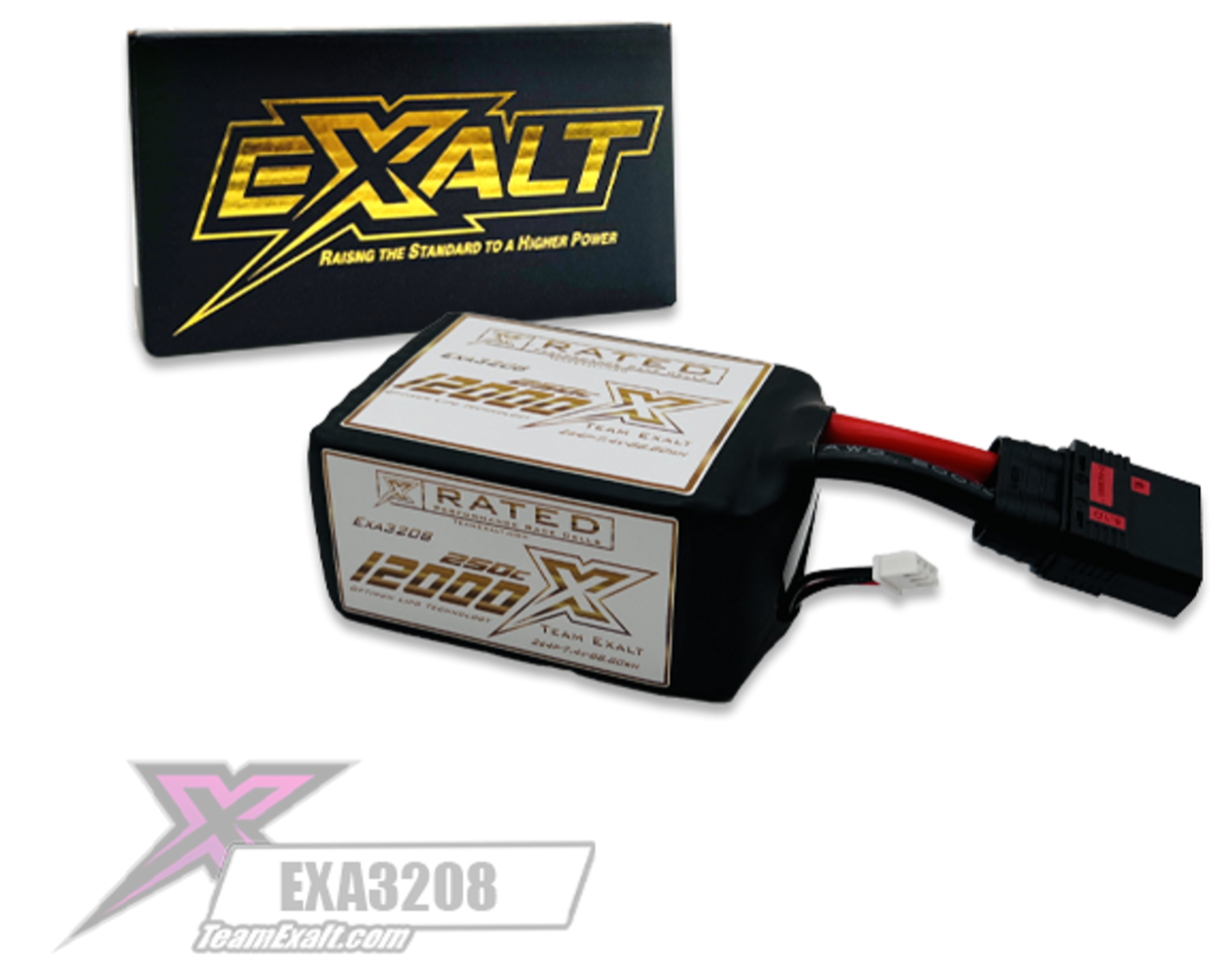 Exalt X-Rated 2S 550C Drag Race Lipo Battery (7.4V/12,000mAh)