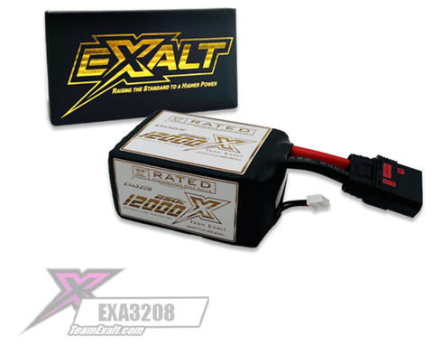Exalt X-Rated 2S 550C Drag Race Lipo Battery (7.4V/12,000mAh)