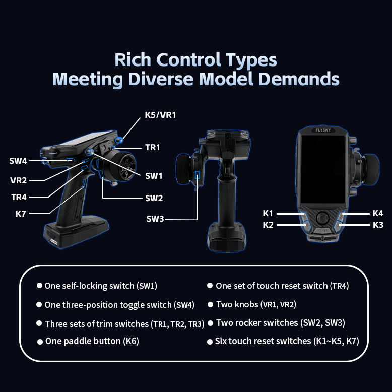 Flysky 11-channel remote control FS-G11P 2.4GHz incl. RX
