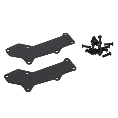 HB RACING Woven graphite arm covers (front) (HB204842)