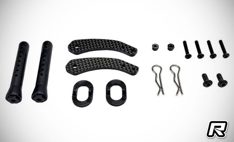 Carbon Graphite Rear Body Mount (Set) for X3-GTS
