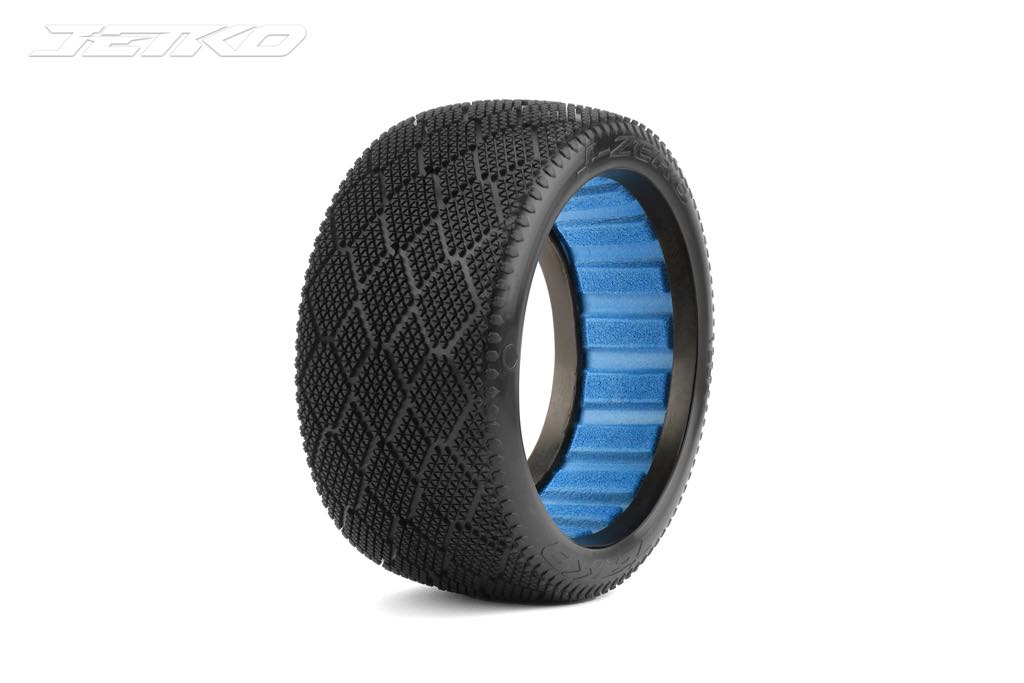 JETKO J-Zero 1/8 Truggy Pre-Glued Tires (PAIR)