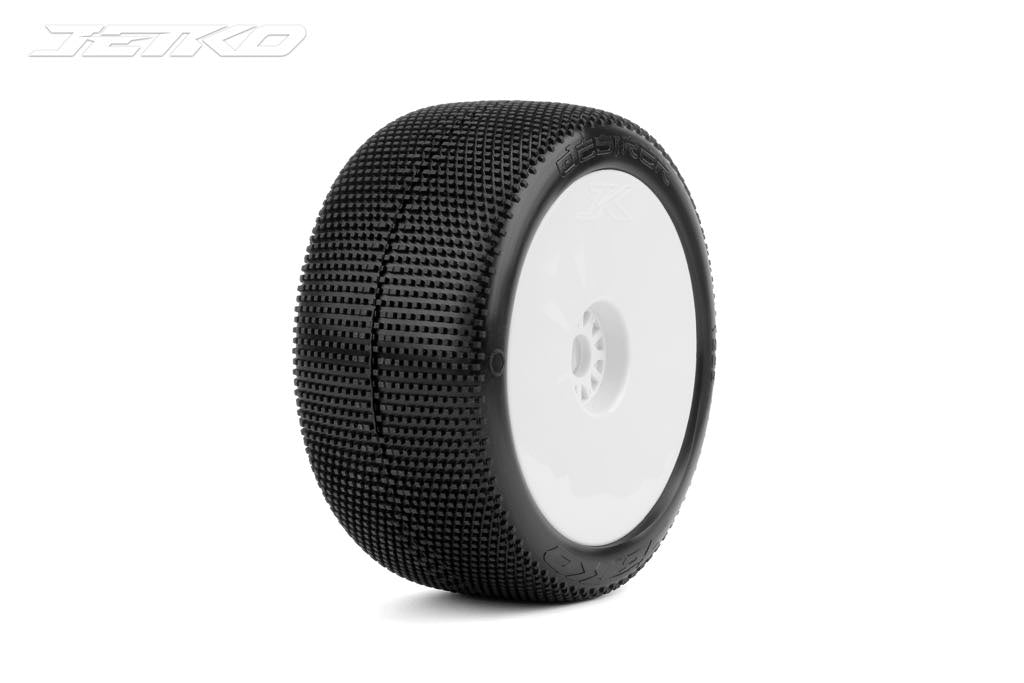 JETKO Desirer 1/10 Rear Buggy Mounted Tires (Pre-Glued)