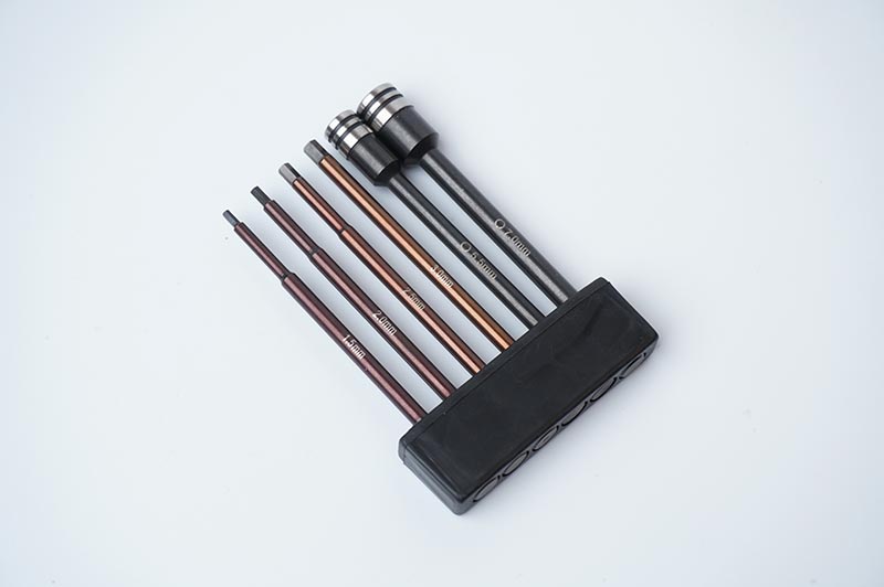 Nut Driver/Hex Wrench Tip Set 1.5, 2.0, 2.5, 3.0mm Hex & 5.5, 7mm Nut Driver 1/4″ Drive Hex Power Tip