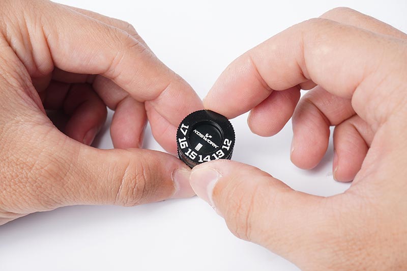 12~22mm Adjustable Ride Height Gauge (w/KOS13362 5mm block) (1/10 Buggy)