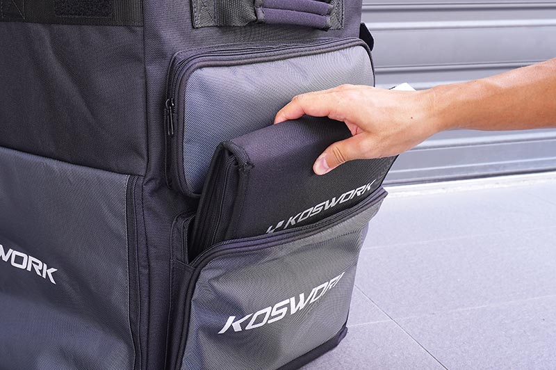 1/8 & 1/10 Pit Bag V2 (Top Open design, w/KOS32120-510BK Lid)