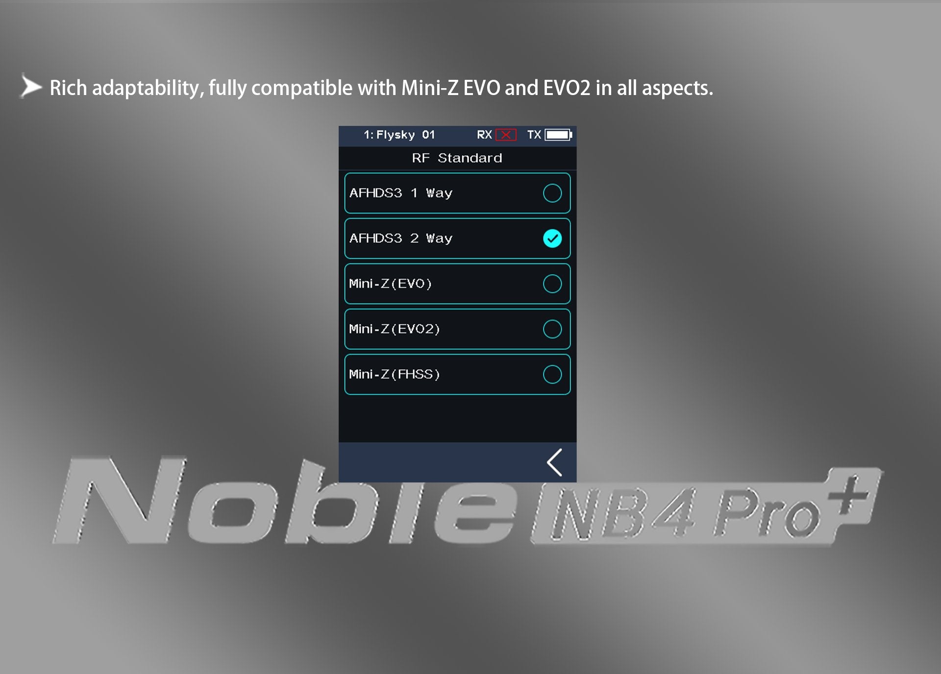 Flysky NB4 PRO+ 2.4G Touch Screen Radio Transmitter