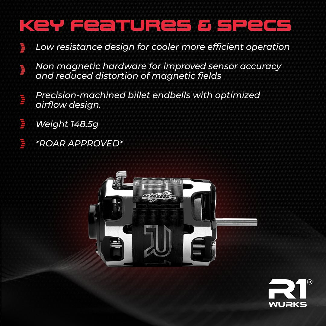 R1 Wurks 020193 V30 13.5T Competition Brushless Motor