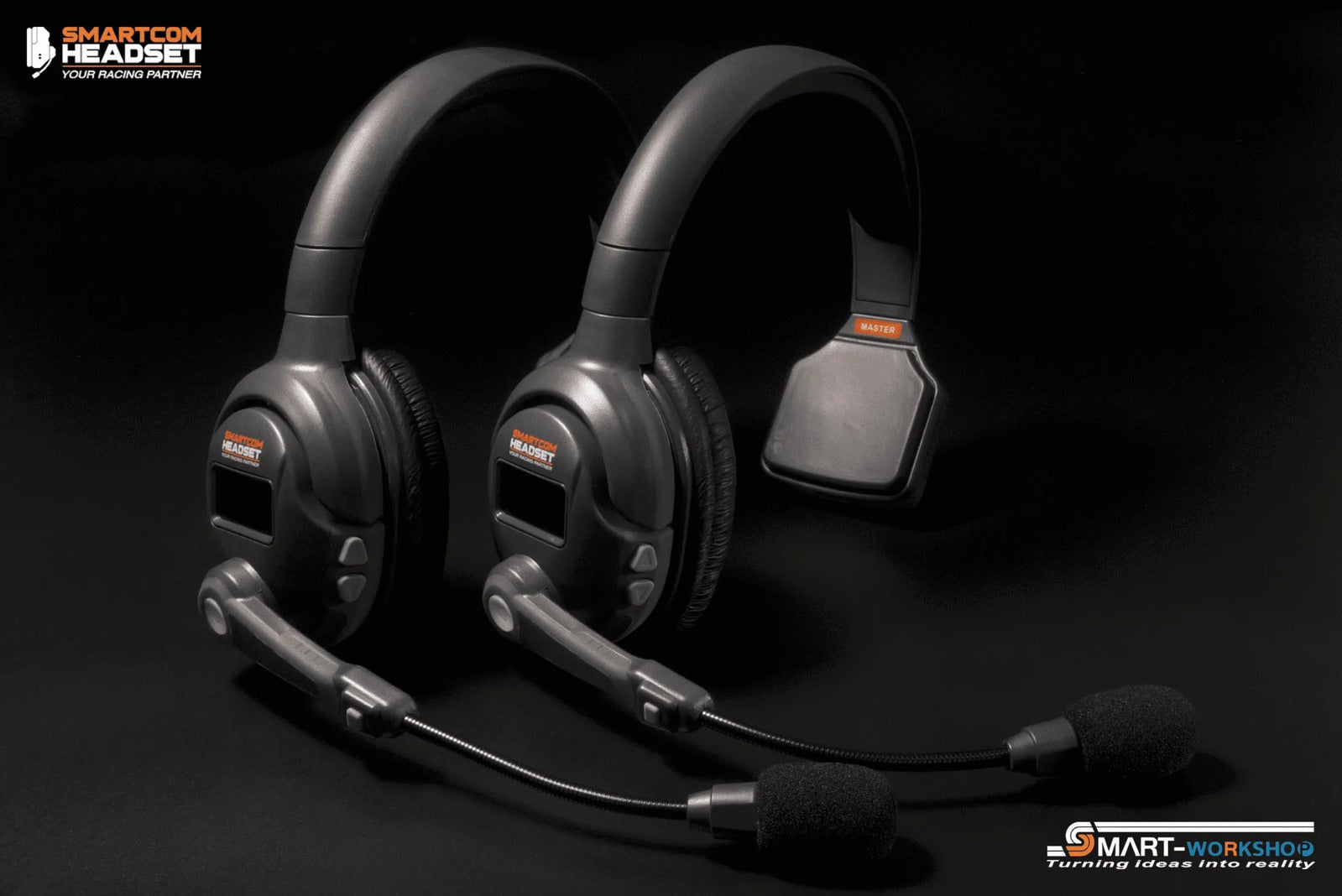 SMART WORKSHOP SMART-COM HEADSET 2PCS - GREY/DARK GREY - SCH-8286-13