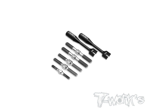 T-Works 64 Titanium Turnbuckle Set( For Sparko F8 )