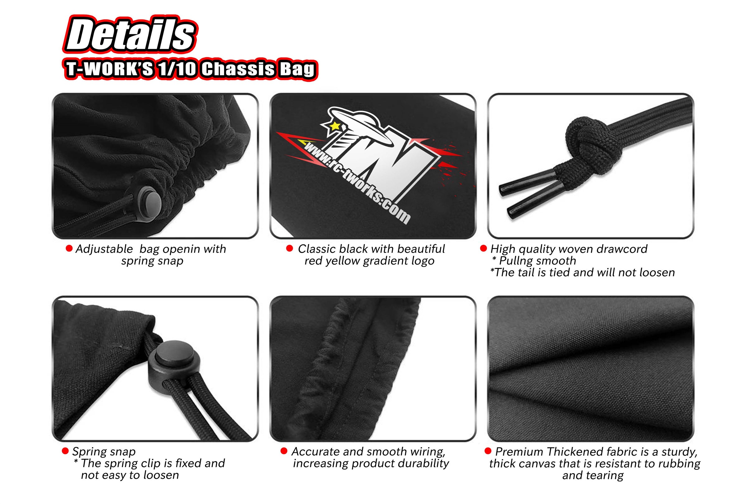 TT-115-C   T-WORK'S 1/10 Chassis Bag (30x50cm)C Style