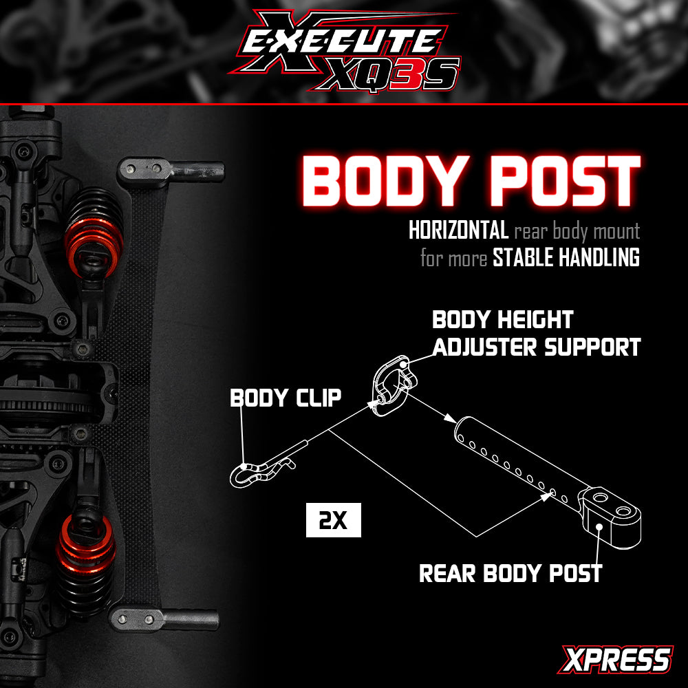 Xpress Execute XQ3S 1/10 Sport 4WD Touring Car Kit