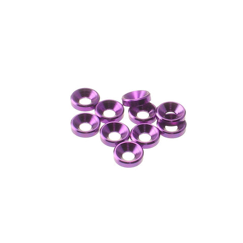 3mm Alloy Countersunk Washer [Purple] - 69251 - HIRO SEIKO