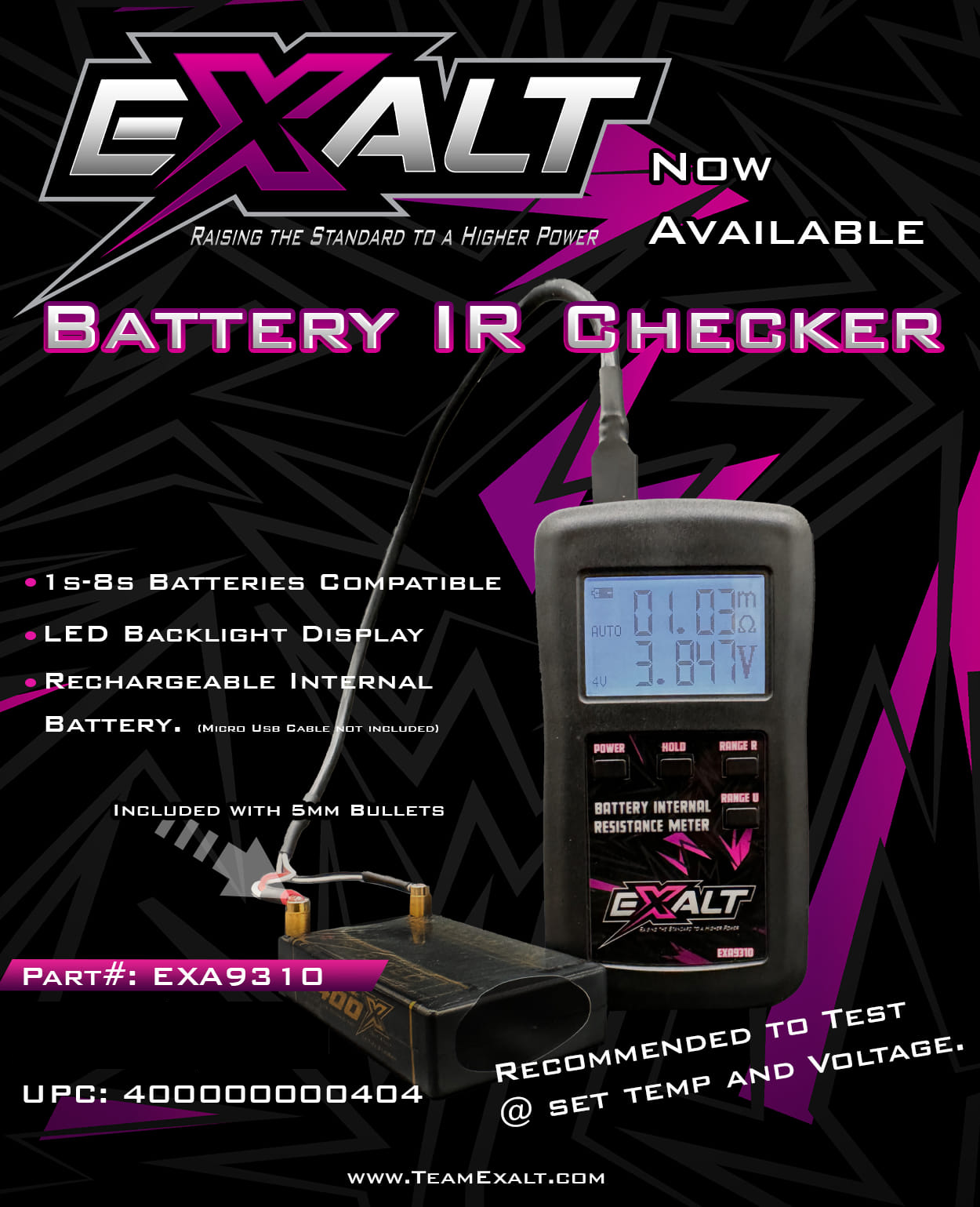 Exalt Battery IR Checker (EXA9310)