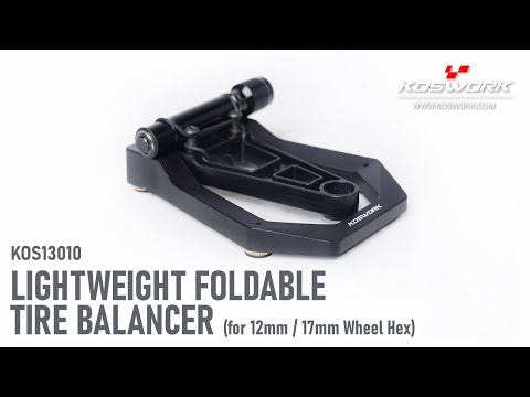 Lightweight Foldable Tire Balancer (for 12mm / 17mm Wheel Hex)