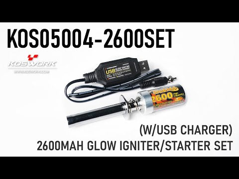 2600mAh Glow Igniter/Starter Set (w/USB Charger)