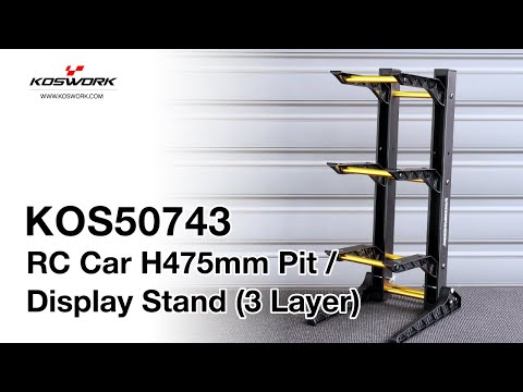 RC Car H475mm Pit / Display Stand (3 Layer)