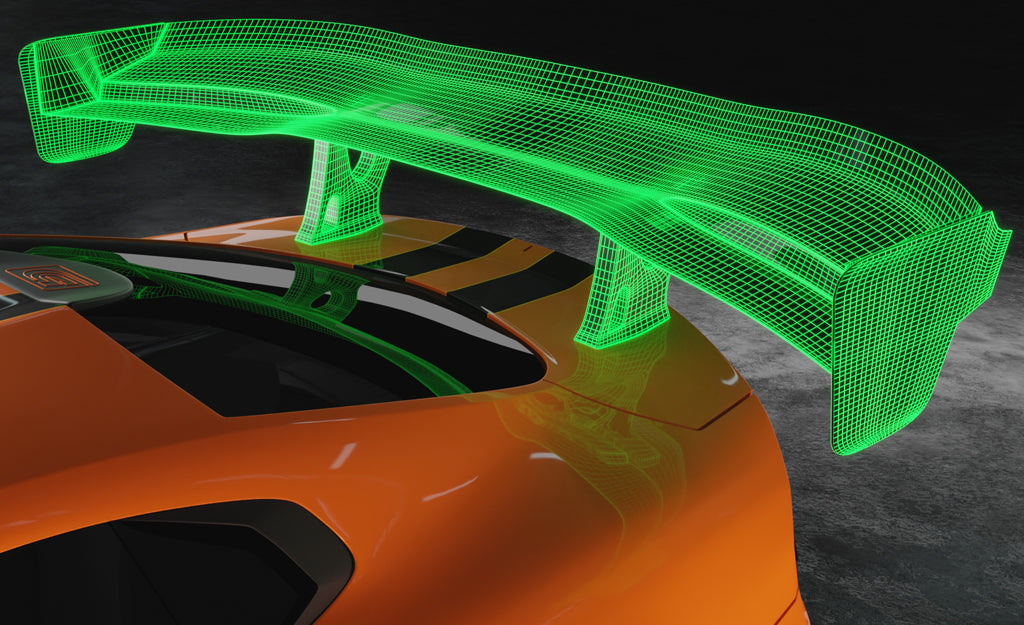 GT huge racing clear wing set for VPR drag body shell