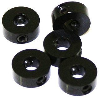 Ultimate Racing Aluminum ring for attaching the wheel 4mm black (5 pcs) (UR1862) - Speedy RC