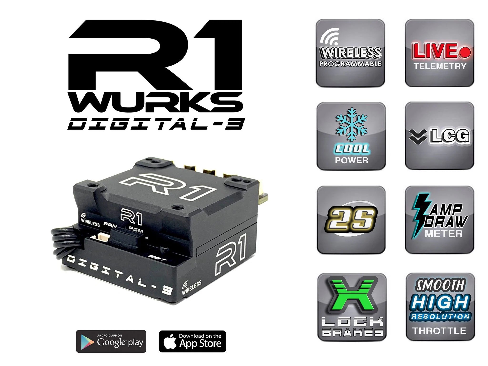 R1 WURKS DIGITAL 3 SPEED CONTROLLER (REV2 040007)