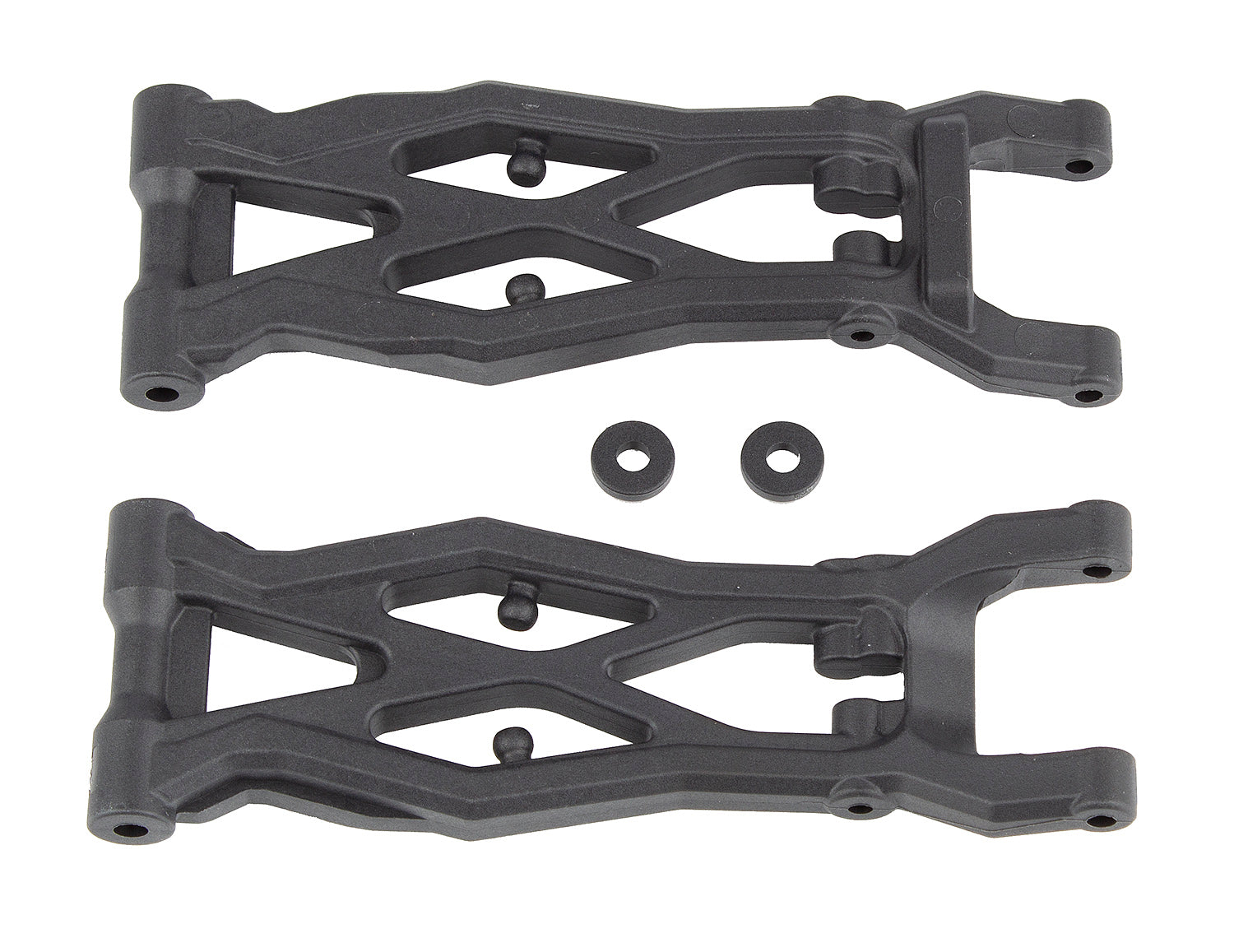 RC10T6.2 FT Rear Suspension Arms, gull wing, carbon (ASS71141)
