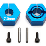FT Clamping Wheel Hexes, 7.0 mm offset (ASS91610) - Speedy RC