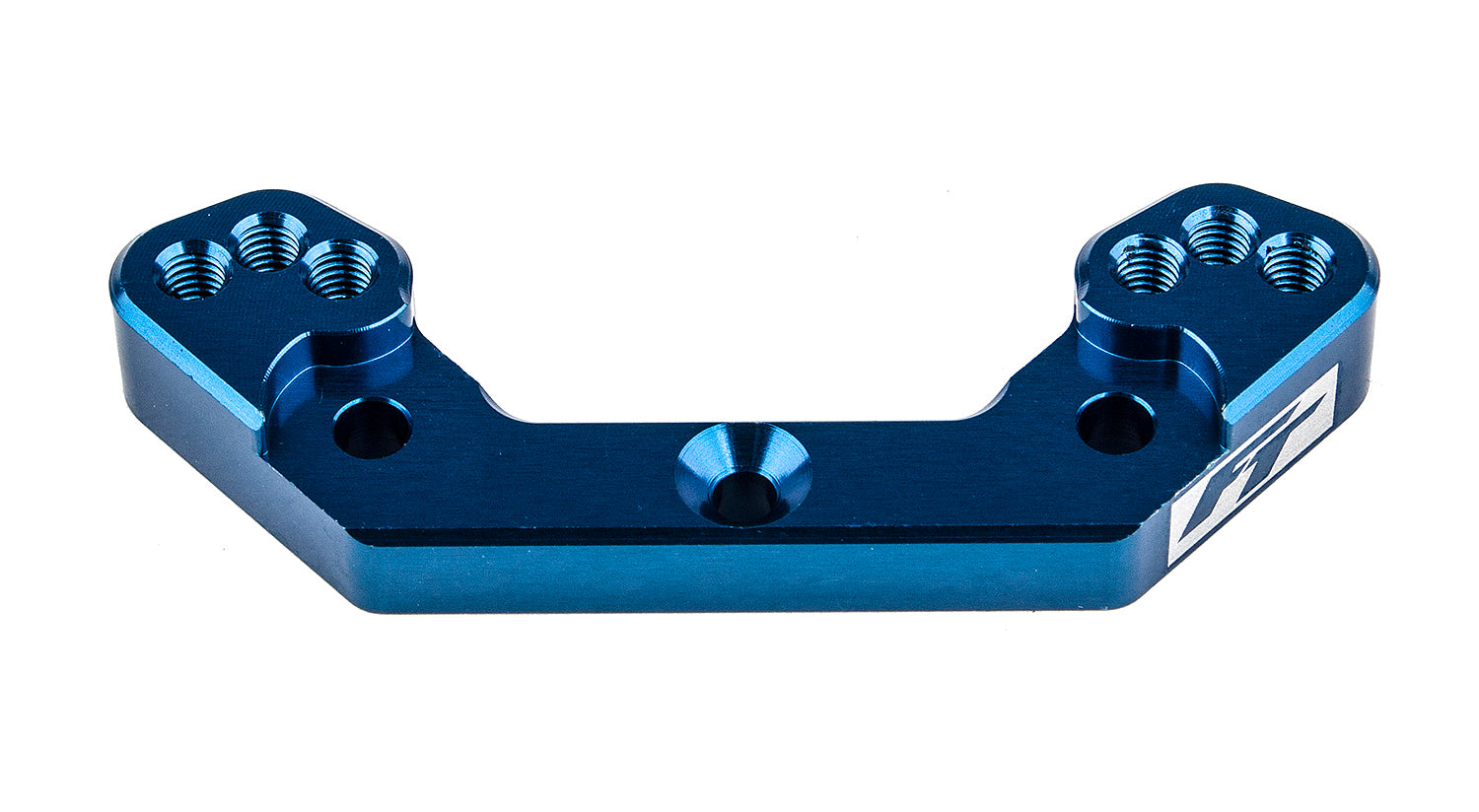 RC10B6.2 FT Rear Ballstud Mount, +2mm, blue (ASS91888)