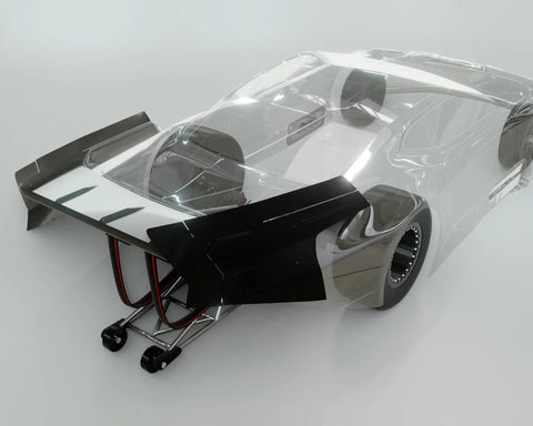 Bittydesign ZL21 Pro Drag Racing Wing Set (Clear) BDDG-ZL21w - Speedy RC