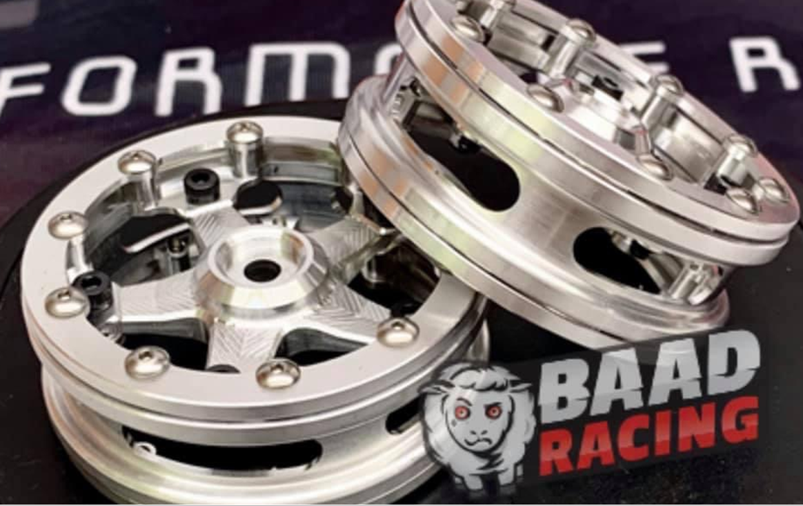 Front Bead Lock Drag Wheels BAAD RACING Billet Bead Lock