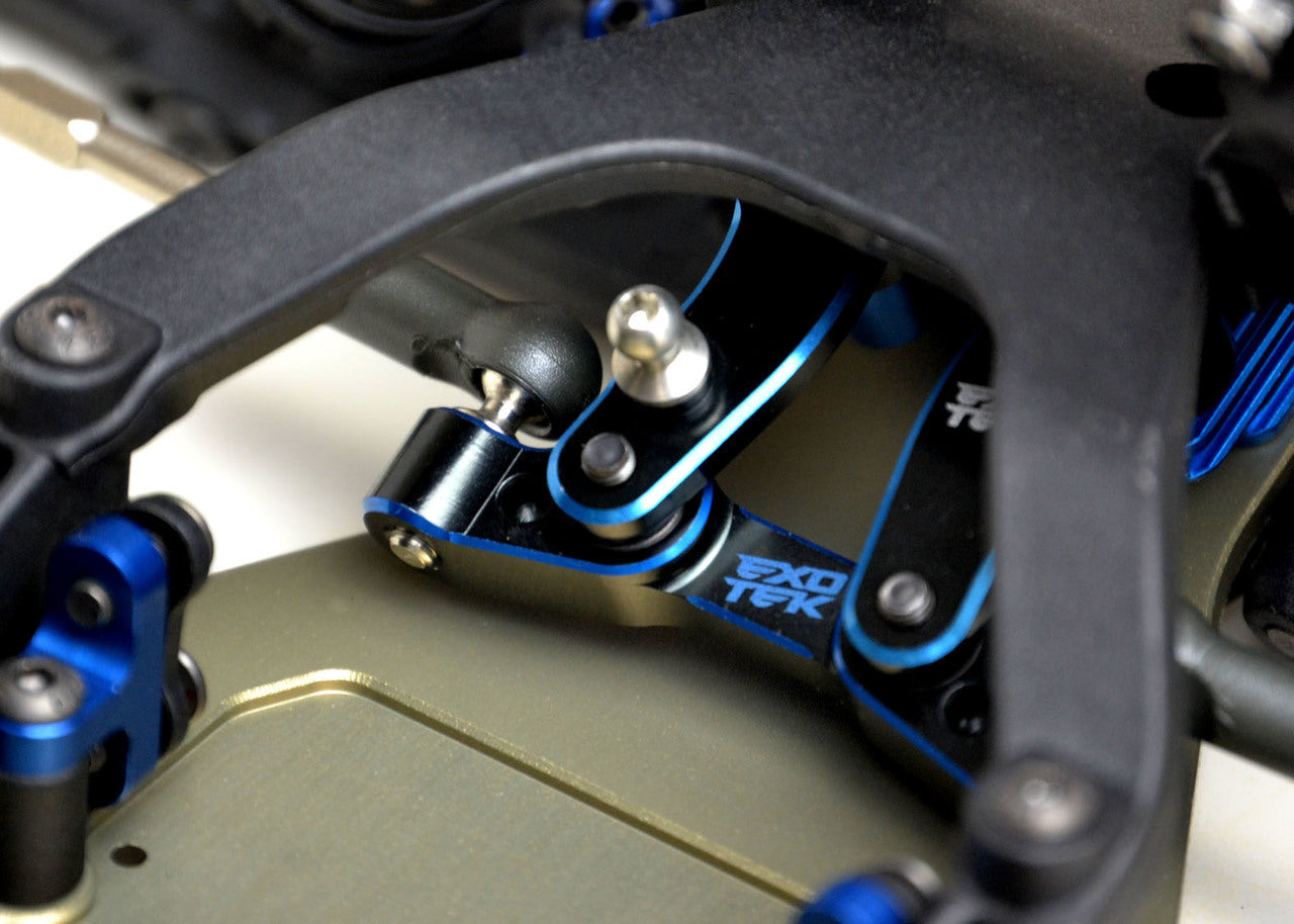 B6.3 T6 SC6 7075 STEERING RACK, 2 COLOR ANO.