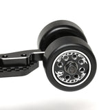 EXOTEK 2027 - 22S DRAG WHEELIE WHEELS, 1 PAIR- MACHINED ALLOY AND DELRIN - Speedy RC