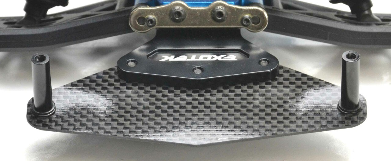 DR10 / DR10M FRONT BUMPER SET, ALLOY, CF AND FOAM WITH GNSS SLOT - ETK-2091