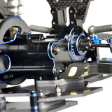 B6 ALLOY DRAG GEAR BOX SET, with motor plate and sway bar mounts - Speedy RC