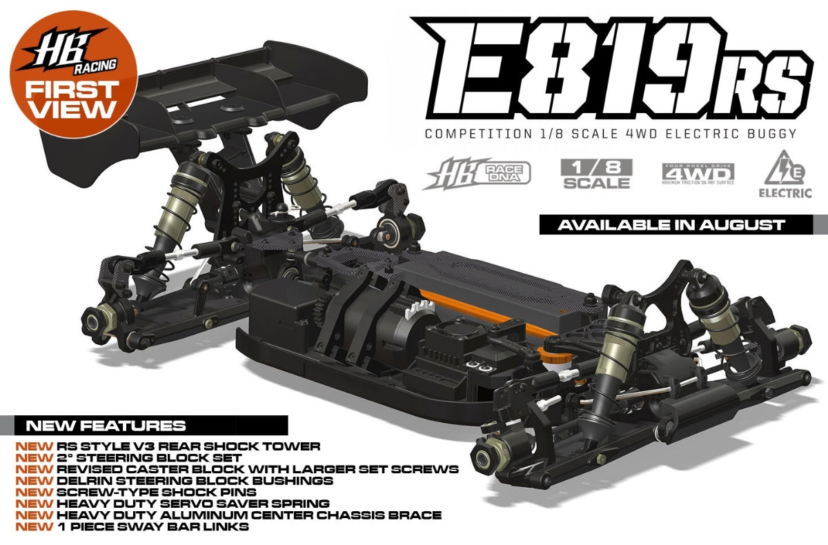 HB RACING E819RS 1/8 Competition Electric Buggy HB204645