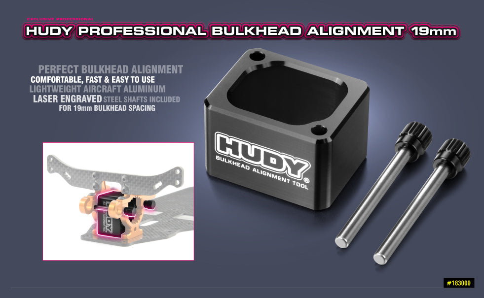 HUDY PROFESSIONAL BULKHEAD ALIGNMENT TOOL 19MM - HD183000